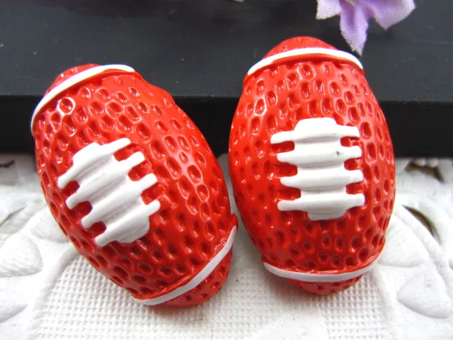

10pcs/lot DIY flat back resin cabochons accessories kawaii resin ball mix items football basket ball