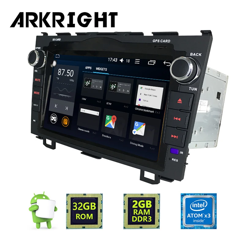 Новый 8 &quot2 Гб ОЗУ 32 ПЗУ 2Din Android 6 0 сенсорный экран ТВ/FM для Honda CR V автомобильный