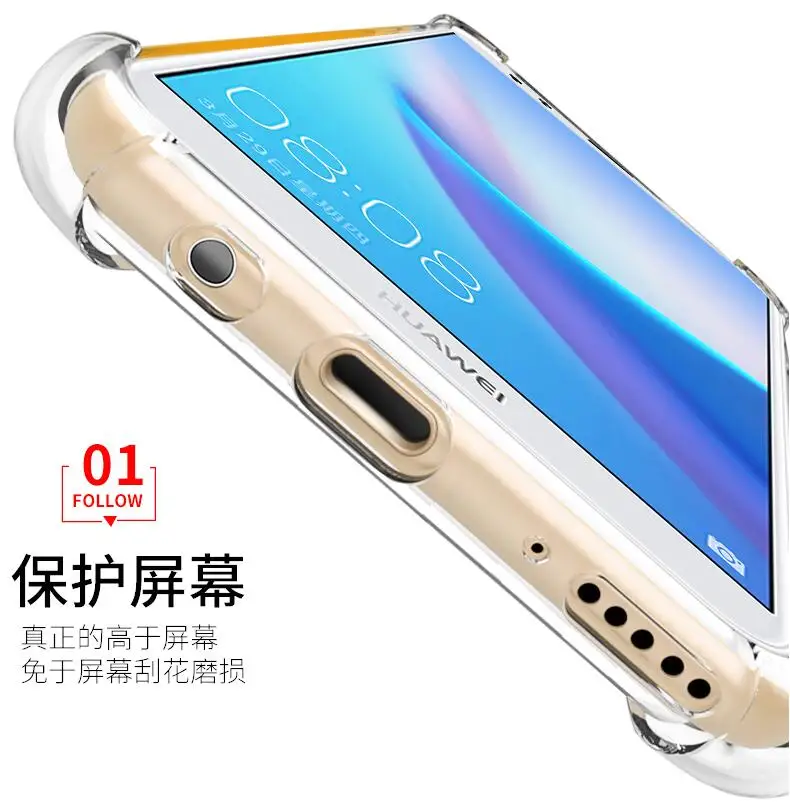 Нескользящий Силиконовый мягкий чехол для Huawei Y9 2018 телефона 2019 Y 9 Y92019 JKM-LX1 JKM LX1 6 5