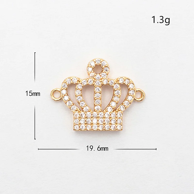 ZSS039 Complete animal charms bracelet jewelry connector accessories for diy bracelet making copper zircon micro pave cz wholesale - Цвет: ZSS039