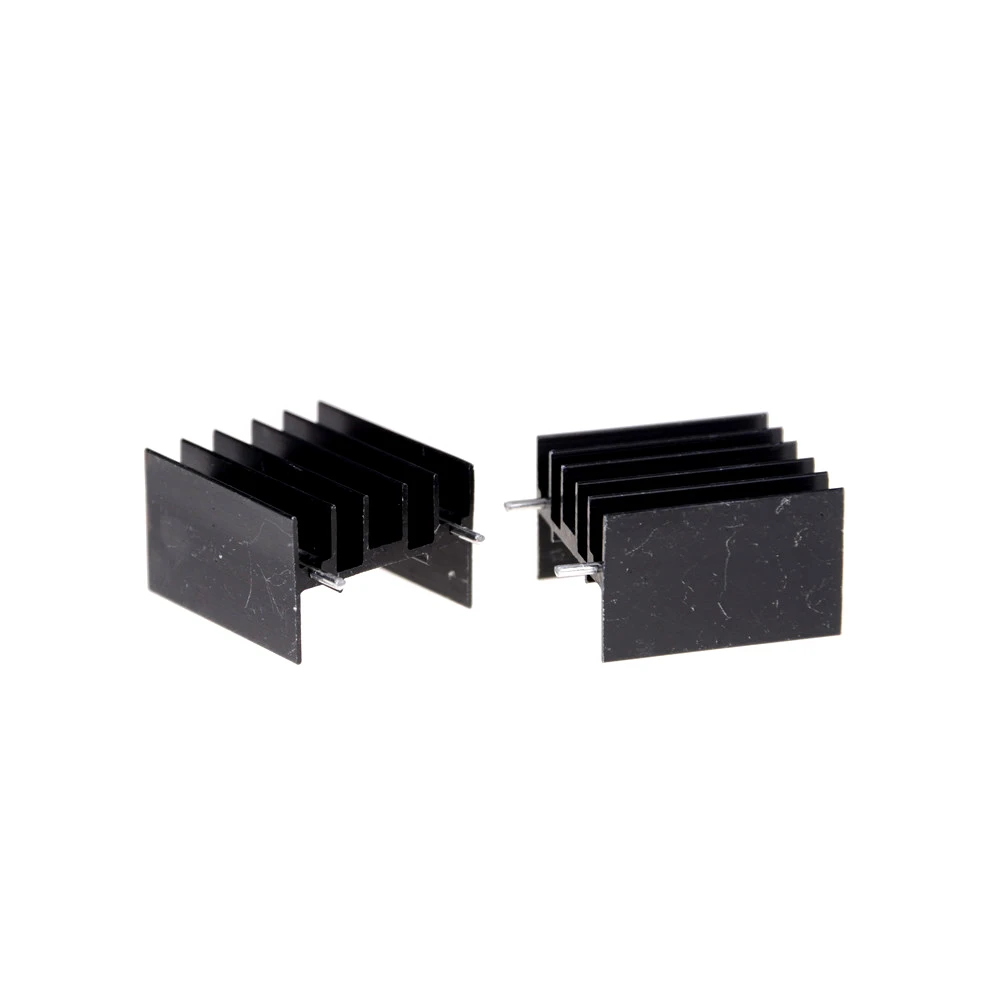 10 шт./лот TO220 транзистор алюминиевый радиатор теплоотвод с 2 контактным