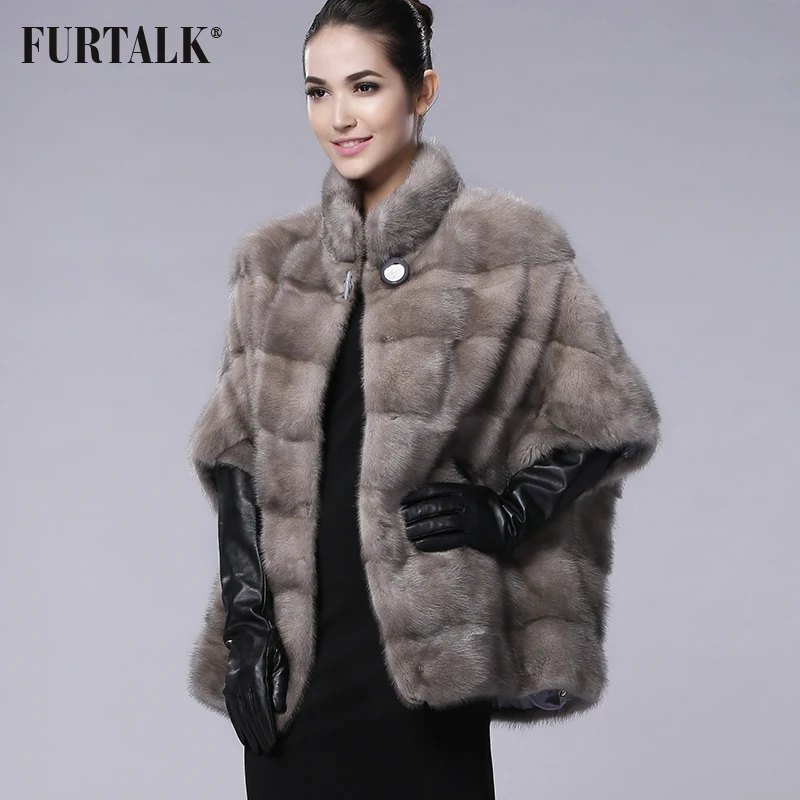 FURTALK шубы из натурального меха шуба норковая пальто женское натуральный мех