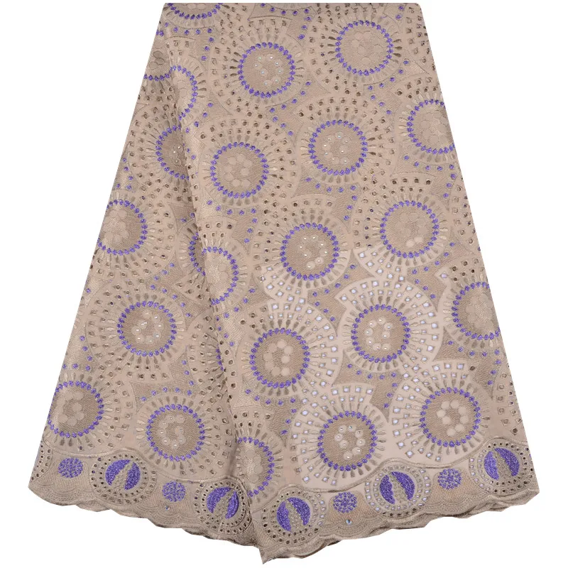 Высококачественное Африканское кружево 2018 швейцарское хлопковое сухое ткань