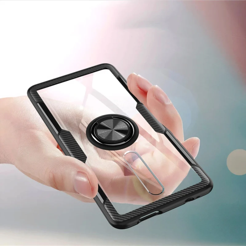 For Xiaomi Mi 9T Redmi K20 Pro Case Transparent Acrylic Cover Soft Silicone Bracket Mi9T Fundas |