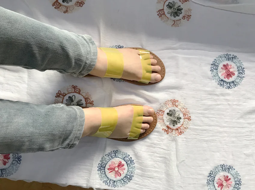 Сандалии желе женские для отдыха на открытом воздухе модные пляжные шлепанцы без