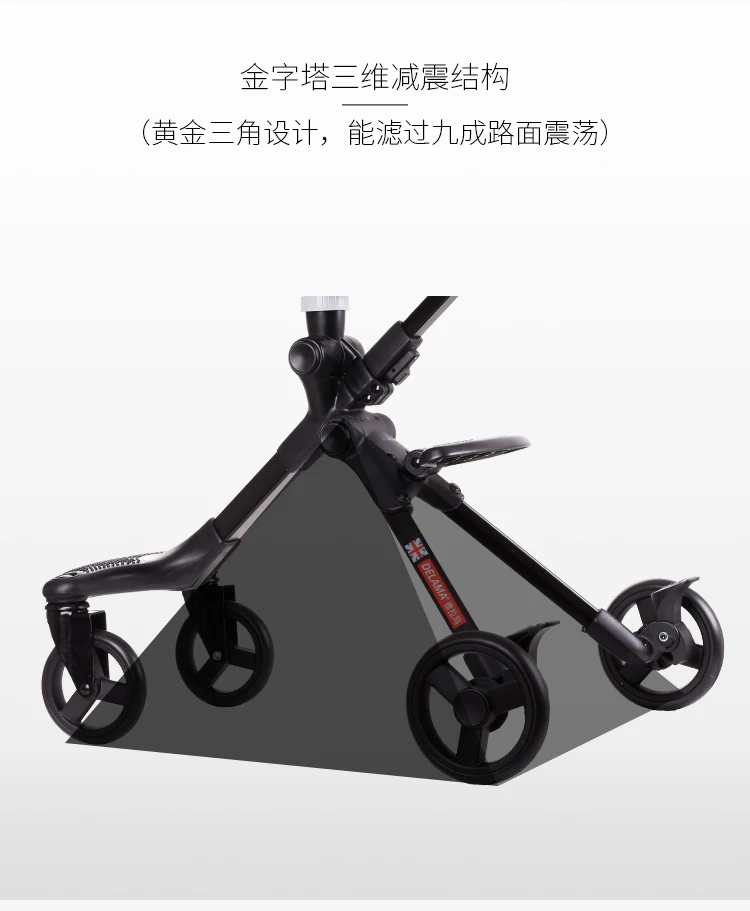 Dsland Doux bebe INBB finfin stok, самокат, детская коляска, 2 стороны, высокая, роскошный зонт, коляска, Трайк, супер стабильный, удобный инструмент для покупок