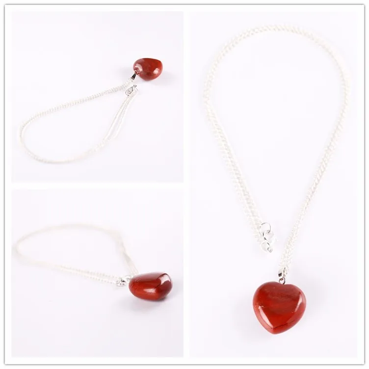 Природный Розовый Кварц Точка Ожерелье Сердце Кристалл Фиолетовый Камень Neckalce Питания Исцеление Рейки Чакра Ювелирные Изделия