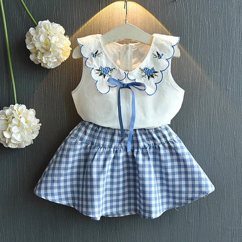 Высококачественный комплект одежды для маленьких девочек 2019 летняя детская