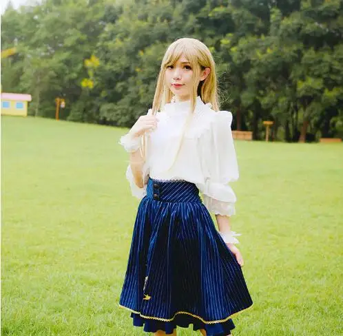 Женская блузка белая с оборками|blouse blouse|blouses chiffon blouseblouse white |