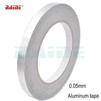 30/40/50/60mm Aluminium Foil Adhesive Sealing Duct Tape Heat Resist High Temperature Resistant Foil Single Side Adhesive Tape