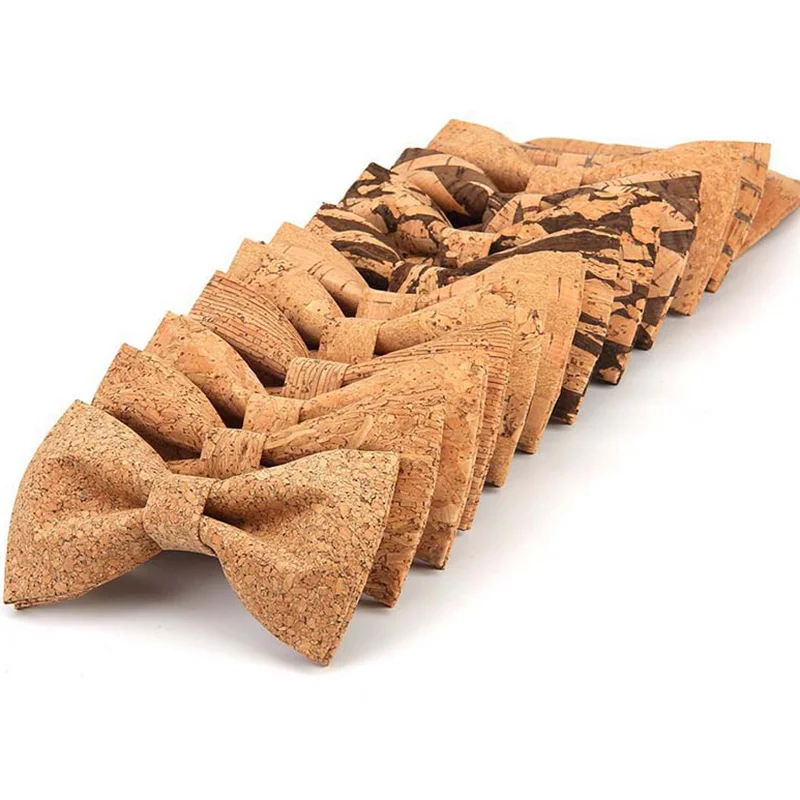 Мужской галстук-бабочка RBOCOTT деревянный однотонный бантик ручной работы