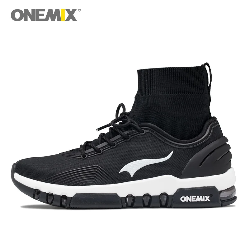 Onemix новые мужские кроссовки Классические черные спортивные кроссовки 1 обувь 3 ношение Креативный дизайн высокие увеличивающие рост спортивные кроссовки