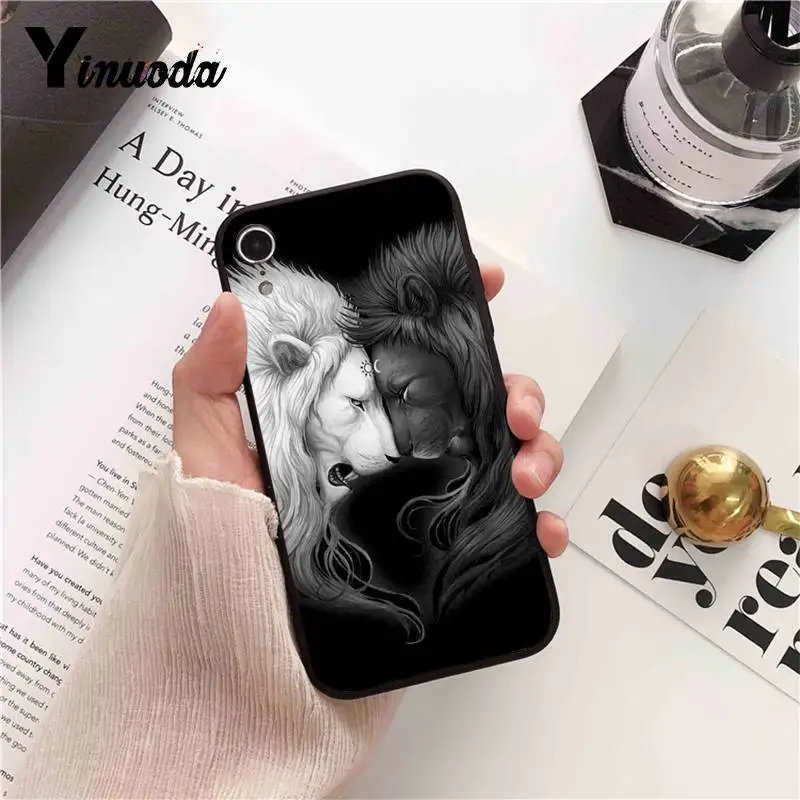 Yinuoda классный чехол для телефона С Рисунком Тигра Совы кота из мультфильма iPhone 6S