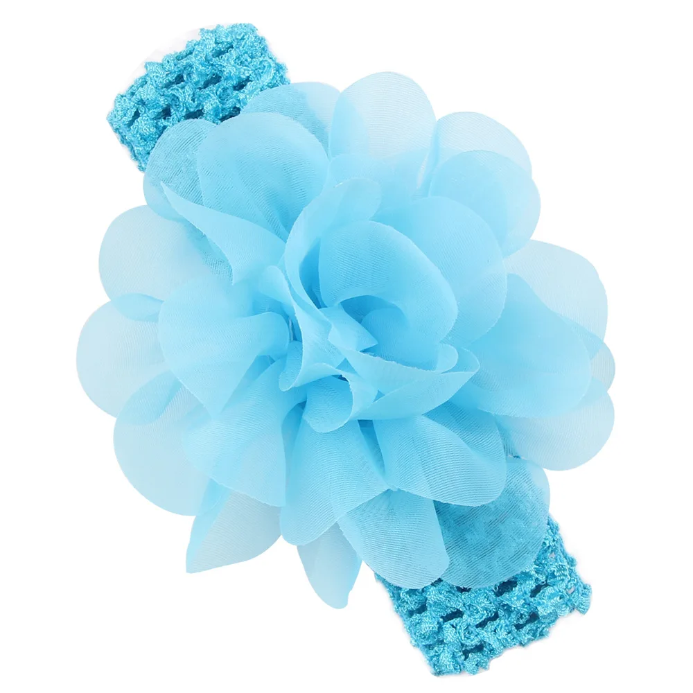 Baby Girls Chiffon Flower Headbands Hair Band Crochet Headband Accessories Headwear 20pcs Per Lot | Детская одежда и обувь