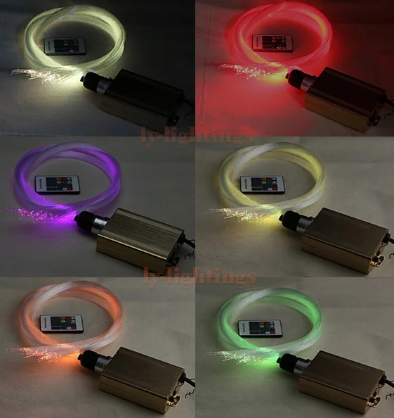 Комплект светодиодных волоконных ламп сделай сам + 4 м x 0 75 мм 280 шт. оптических