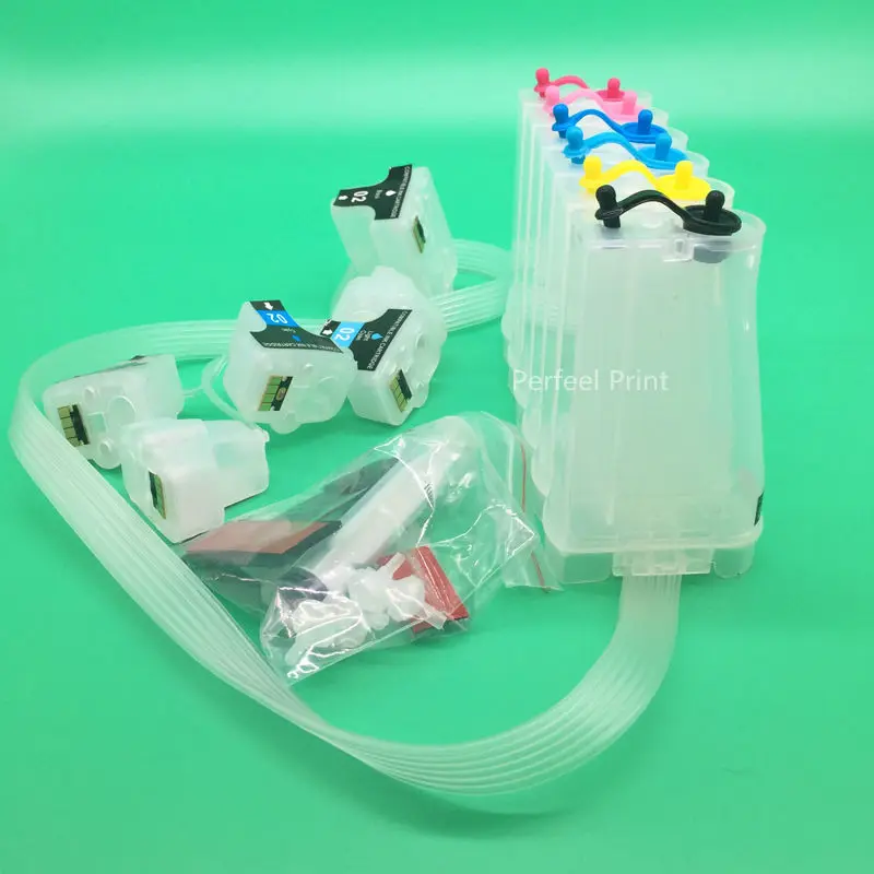 6 Цвет для hp 177 пустая Система непрерывной подачи чернил с постоянным чип Photosmart D7300