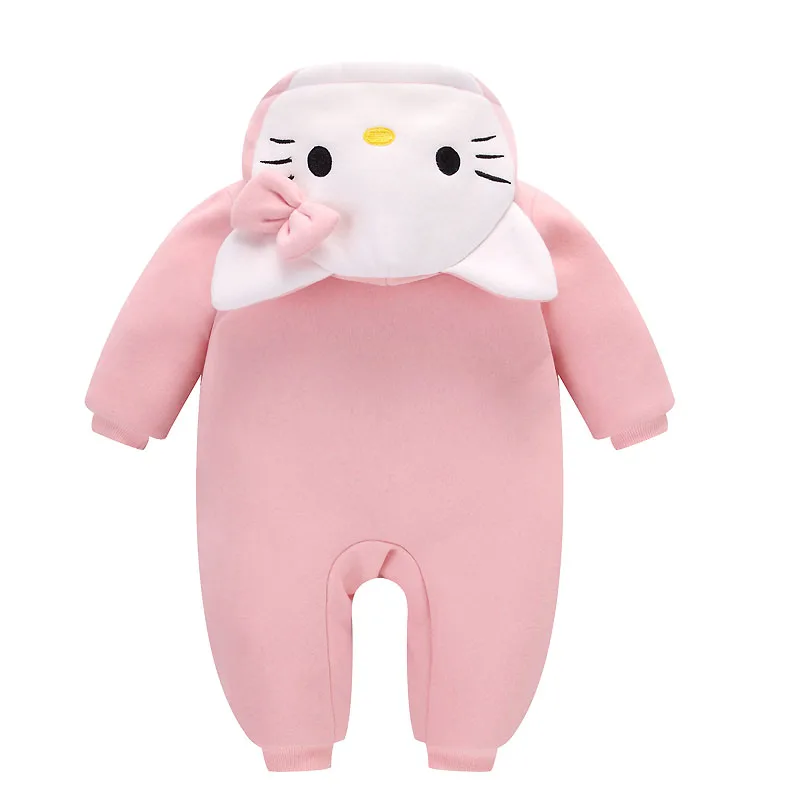 Новое поступление, детские комбинезоны из чистого хлопка, Kawaii, детский комбинезон, пижамы для маленьких мальчиков и девочек, костюм с животными, одежда для малышей