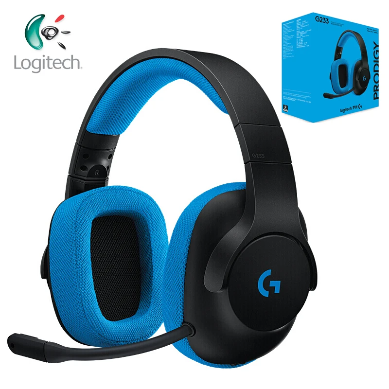 Игровая гарнитура logitech G233 с проводным управлением, наушники работают с ПК, PS4, Xbox One, смартфонами и планшетами для всех геймеров