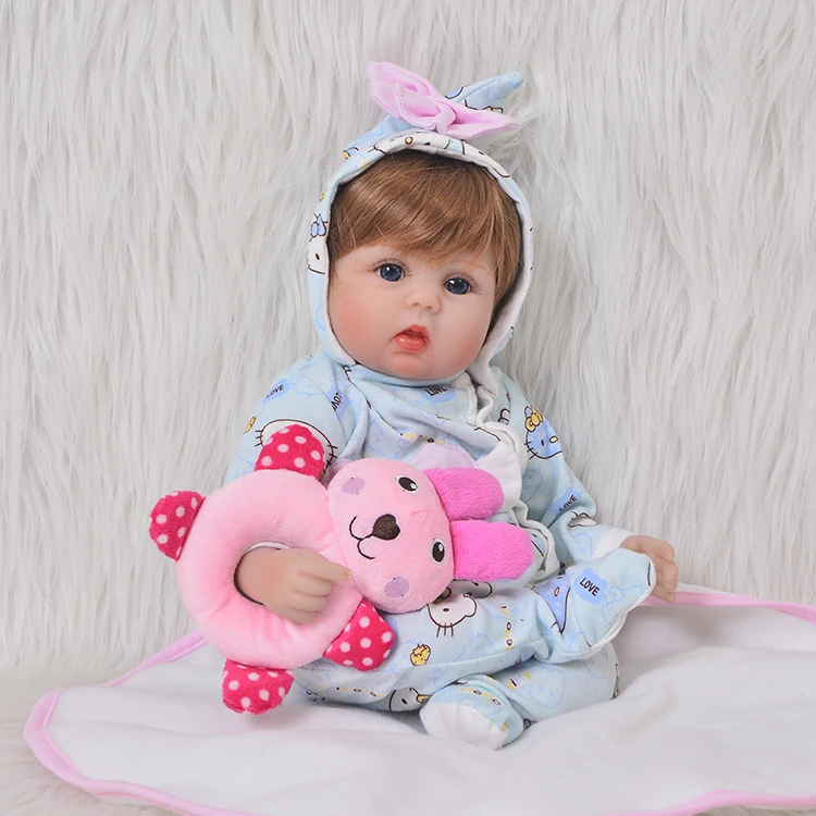 Reborn dolls for baby toys 17&quot 43cm soft silicone reborn real newborn doll gift bebes boneca | Игрушки и хобби