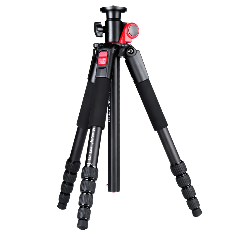 Manbily MPT255/MPT255C штатив для камеры Профессиональный компактный поперечный центральный Штатив для Canon Nikon sony DSLR camera s Video DV