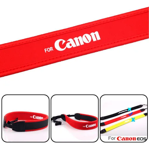 Красный неопреновый плечевой шейный ремешок для камеры Canon EOS 5D 7D 60D 300D 400D 550D 1000D 1100D