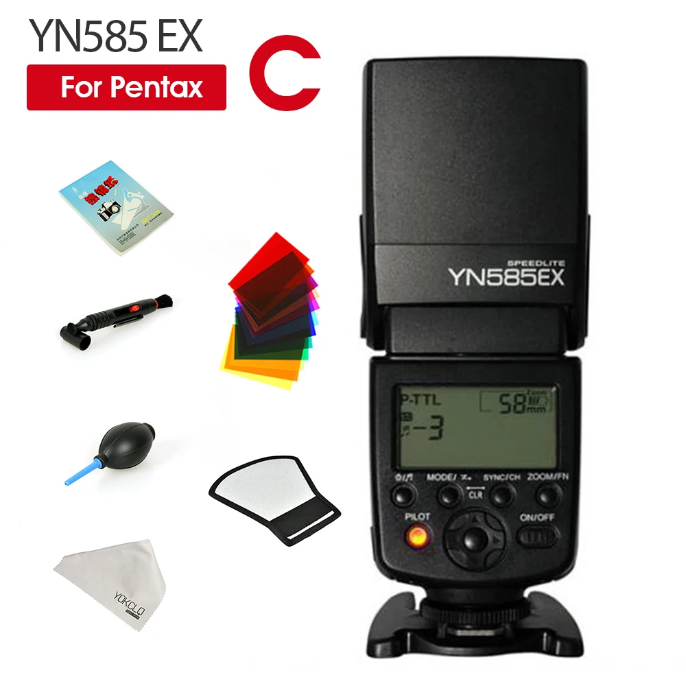 2018New Yongnuo Вспышка YN585EX P TTL Беспроводная вспышка Speedlite для Pentax K 70 50 1 S1 K3II K5 K50 KS2 K100