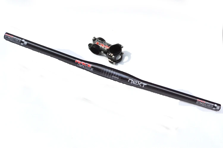 flat bar and stem Гонка лицо рядом carbon MTB комплект рулей для велосипеда горный велосипед подъемный руль, вынос руля Подседельный штырь углеродный бокс для комбинированной киносъемки с непрерывным изменением Велосипеды запчасти комплект - Цвет: flat bar and stem