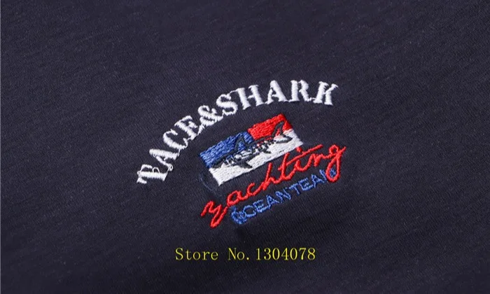 Лето, мужские футболки, camisetas hombre, 3D буквы, вышивка, бренд Tace& Shark, футболка, мужская повседневная футболка, homme, футболки