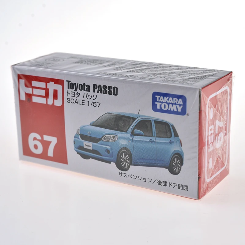 Takara Tomy Tomica 1/57 TOYOTA PASSO Металлическая Модель литья под давлением игрушечный