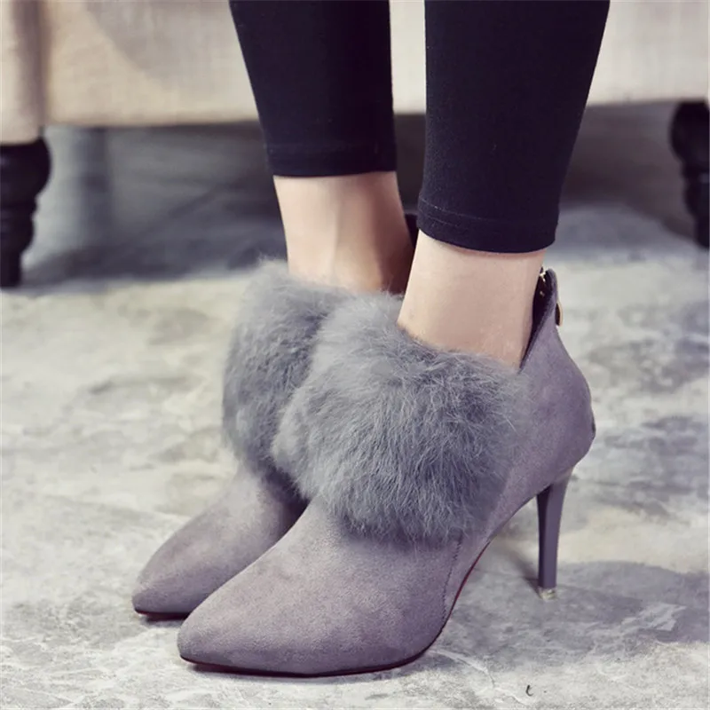 2018 осенне-зимние ботинки с острым носком в европейском и американском стиле