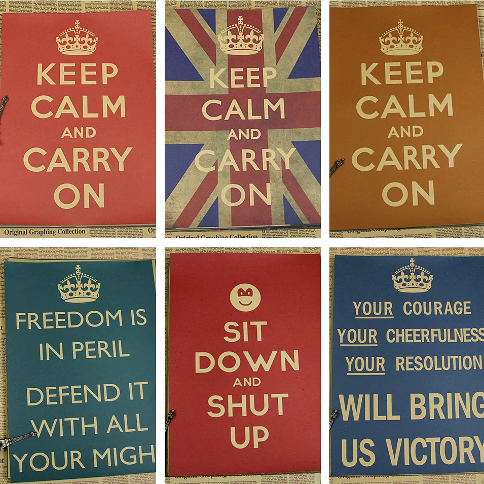 

Винтажный плакат с надписью Keep calm and on ретро-рок постер, Ретро плакат для бара, кафе