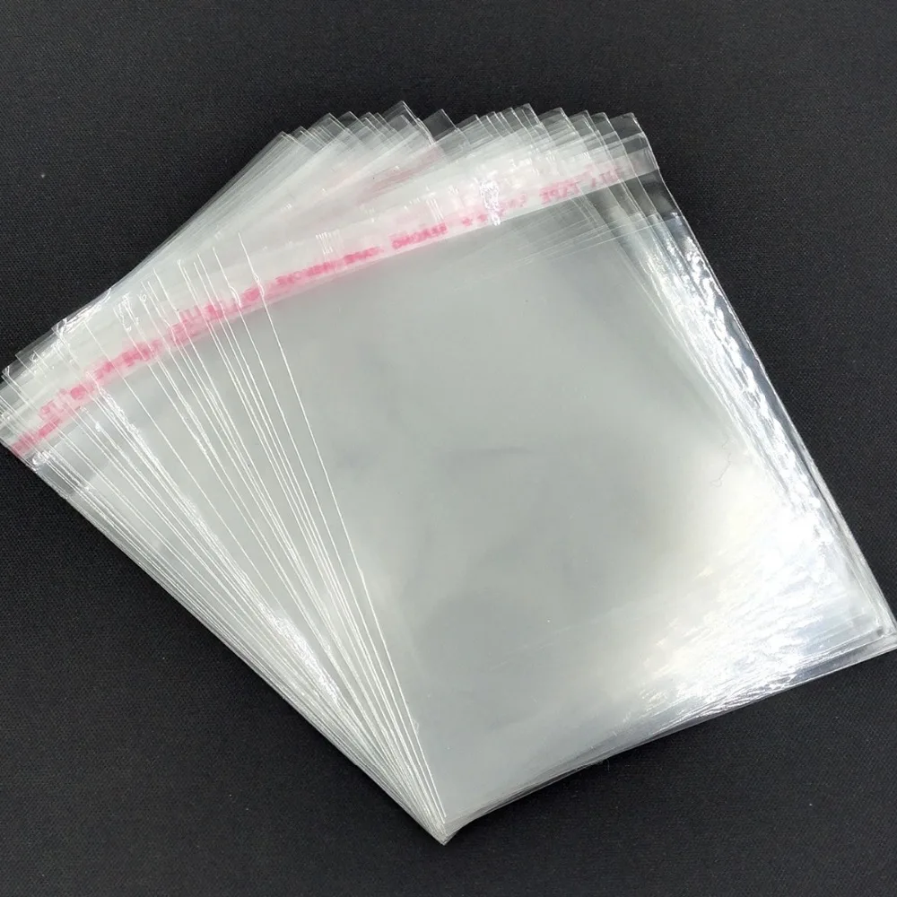 

100pcs Clear Resealable Cellophane/BOPP/Poly Bags 9*13 cm Transparent OPP Packing Plastic Bags Self Adhesive Seal