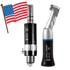 2 * стоматологический наконечник с углом наклона + 4-H Воздушный Двигатель, низкая скорость, подходит для NSK E-типа, черный