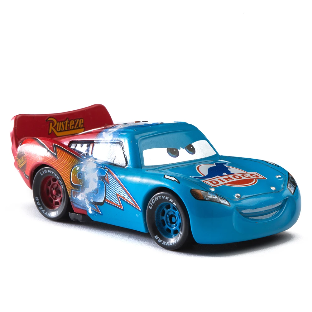 Disney Pixar тачки 3 Молния Маккуин костюм набор Mater Джексон шторм Рамирез 1:55 литья под давлением из металлического сплава модель игрушки для детей подарок