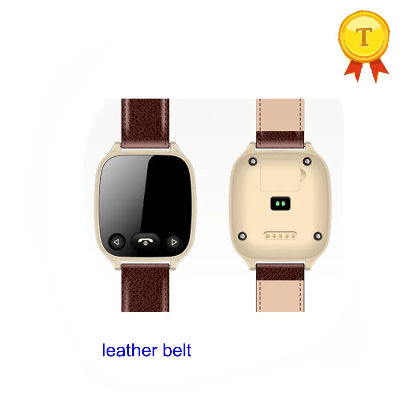gold leather belt Идеальная роскошь Монитор артериального давления Смарт часы здоровья пожилых детей наручные часы с датчиком сердечного ритма для ios android - Цвет: gold leather belt