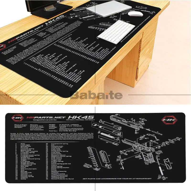 Babaite ваши собственные коврики CS GO M14 AR-15 HK45 AK47 заказной ноутбук большой коврик для