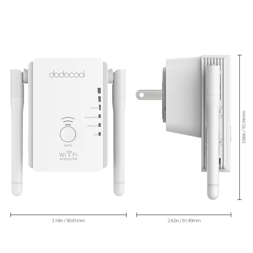 Мини Wi Fi ретранслятор dodocool N300 маршрутизатор точка доступа расширитель диапазона