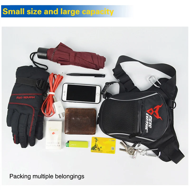 Водонепроницаемая мотоциклетная сумка Оксфорд с заниженной талией для езды на