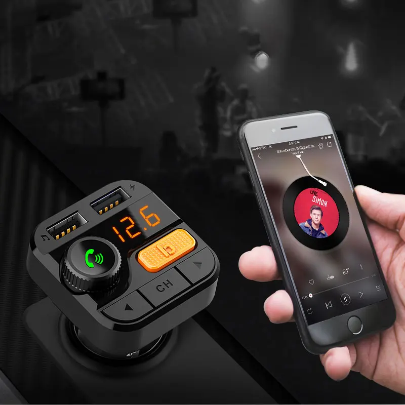 Новый BT82D беспроводной Bluetooth Hands Free FM модулятор Интеллектуальный основной