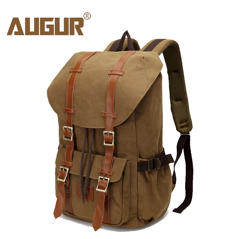 Новинка 2018 мужской рюкзак AUGUR брезентовый большой дорожные сумки для