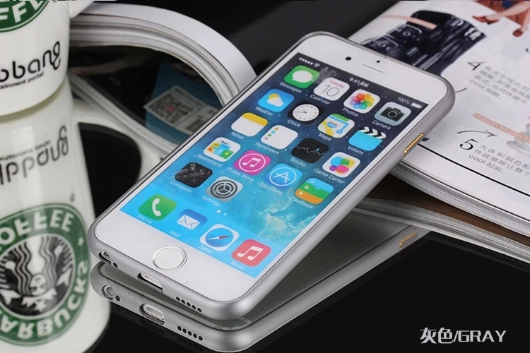 Ультратонкий алюминиевый металлический бампер для iphone X, 6, 6 S, 7, 8 Plus, чехол, защитная рамка для iphone X, чехол, металлический бампер
