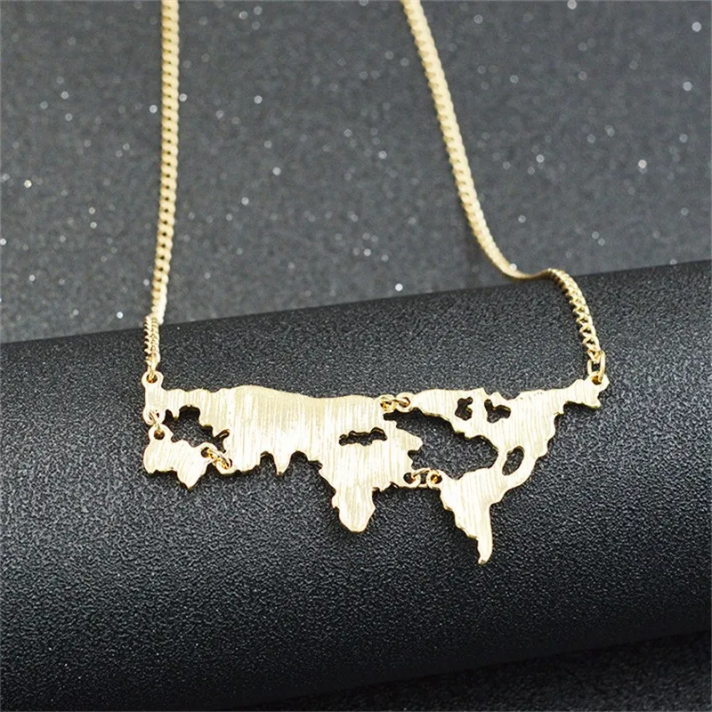 Новинка модное Позолоченное серебряное ожерелье в виде глобуса двух цветов