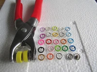 100 sets 10 colors 9 5mm copper prong snap buttons fasteners press studs poppers with pliers