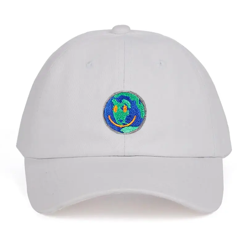Smiley face White Хлопок ASTROWORLD бейсболка s Трэвиса Скотта унисекс Astroworld папа шляпа высокое качество вышивка мужская женская летняя шляпа - Цвет: Smiley face White
