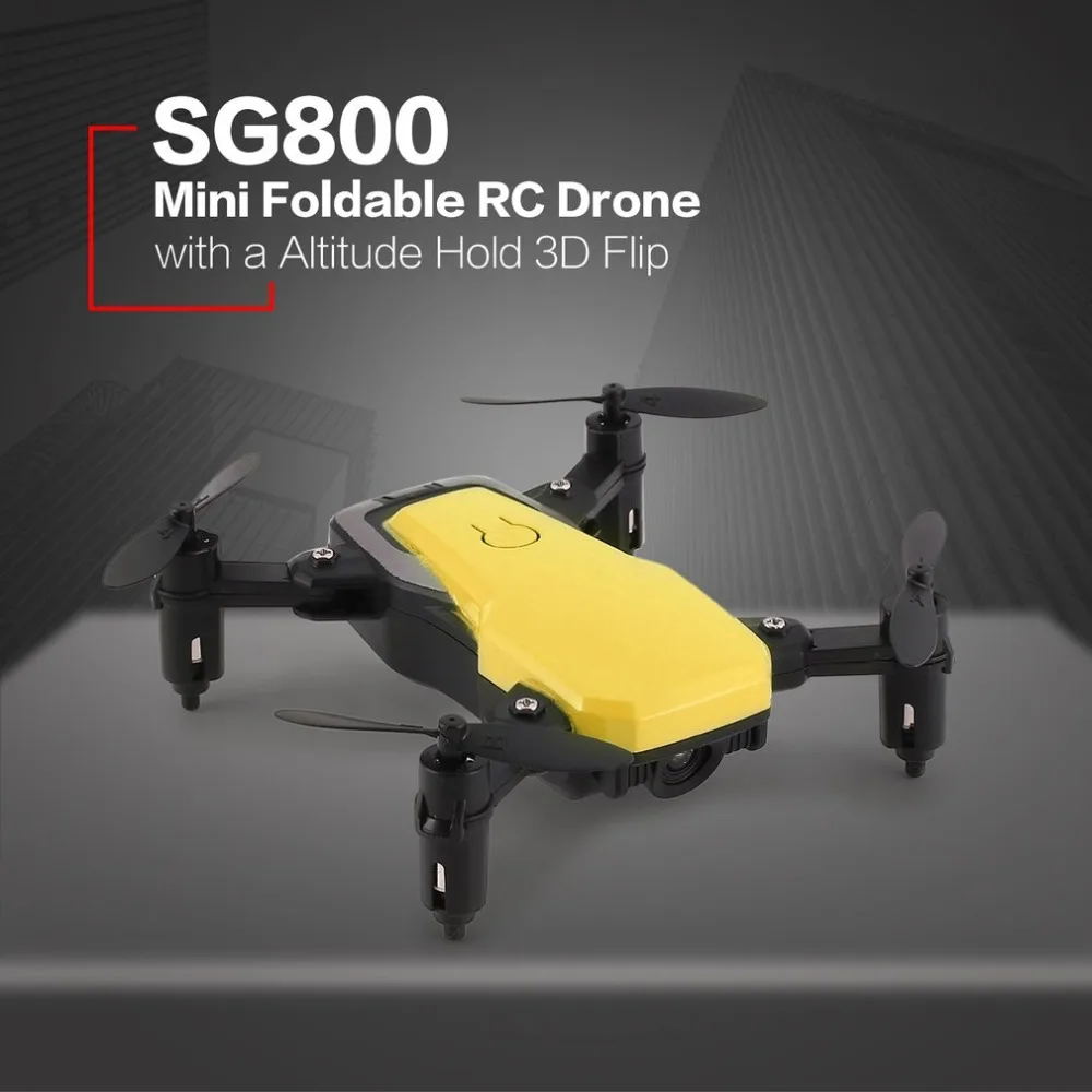 SG800 2,4 ГГц RC мини-Дрон Квадрокоптер высота удерживайте один ключ возврата Headless режим 3D флип складной Дрон левой дроссельной заслонки Drone