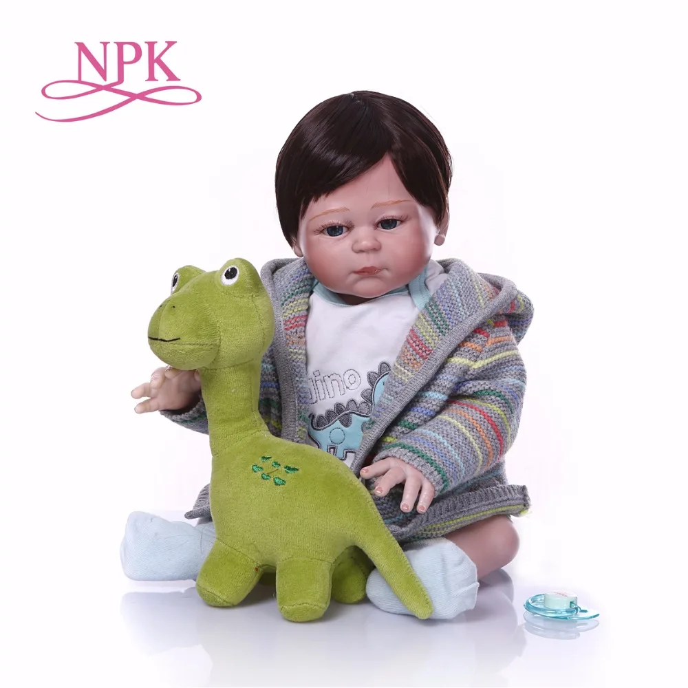 NPK 19 дюймов силиконовая кукла для новорожденных настоящие модные подарки игрушки
