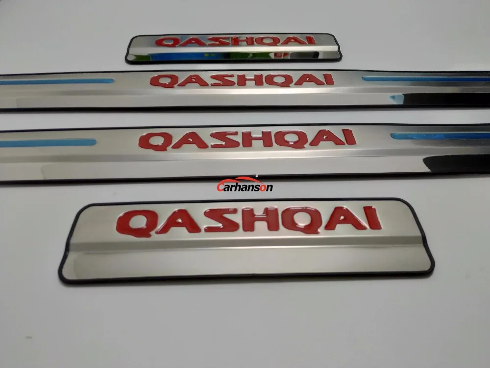 Автомобильные аксессуары для Nissan Qashqai, накладка на пороги J11, накладка на пороги из нержавеющей стали, наклейка для стайлинга автомобиля