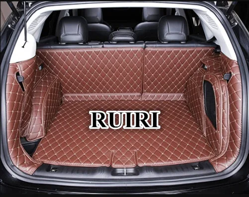 Top quality mats! Full set car trunk mats for Jeep Compass 2018 waterproof boot carpets cargo liner 2019-2017 |