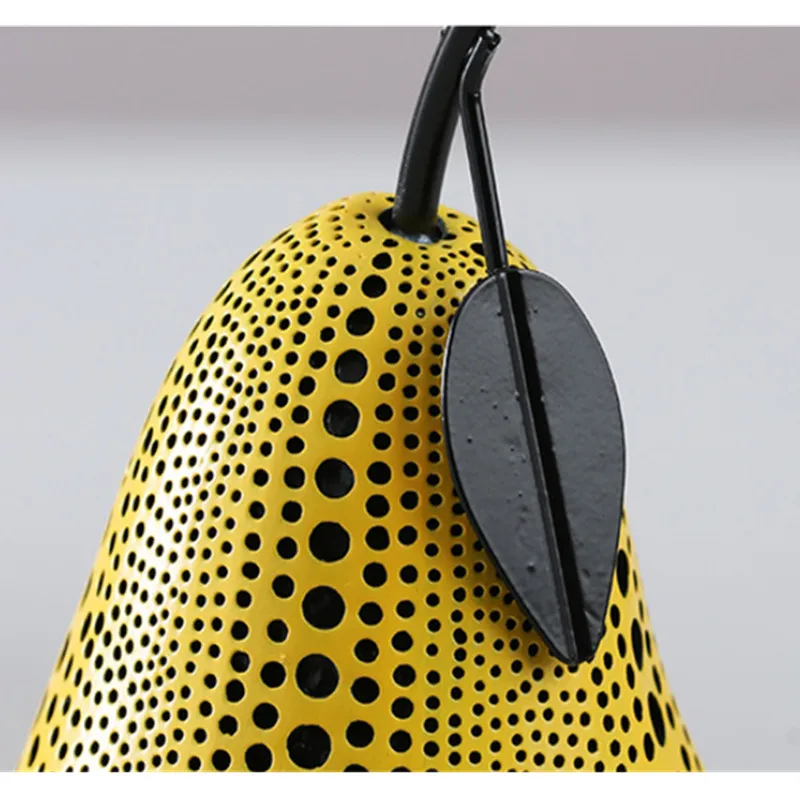 Yayoi Kusama, волнистая точка, яблоко, груша, смола, ремесло, украшение для рабочего стола, креативная гостиная, имитация фруктов, фигурки X1763