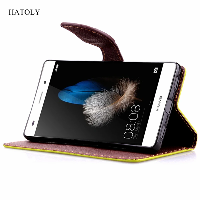 Чехол для смартфона от фирмы HATOLY чехол huawei P8 Lite флип ПУ кожаный бумажник